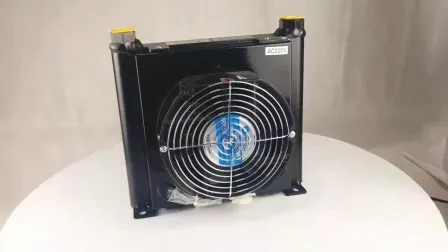 2 つのファンを備えたアルミろう付けプレート オイル クーラー空冷熱交換器